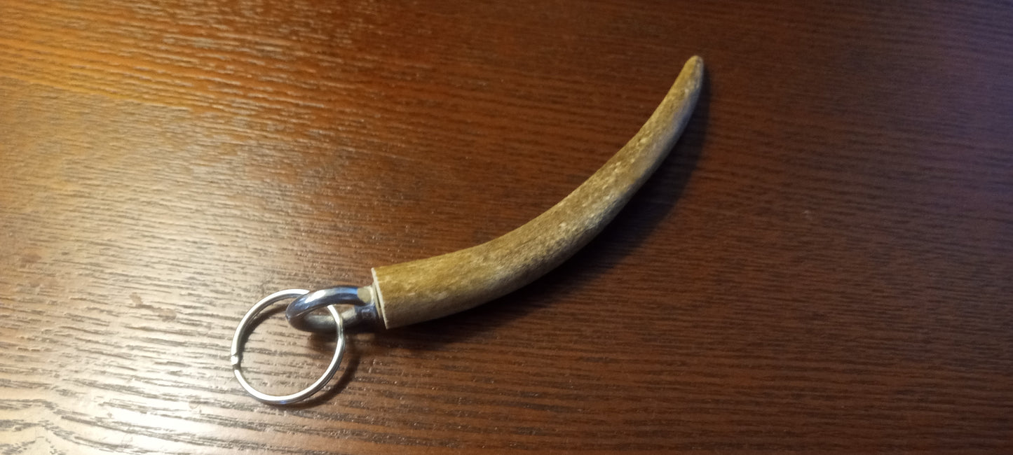 Handmade Deer Antler Keychain